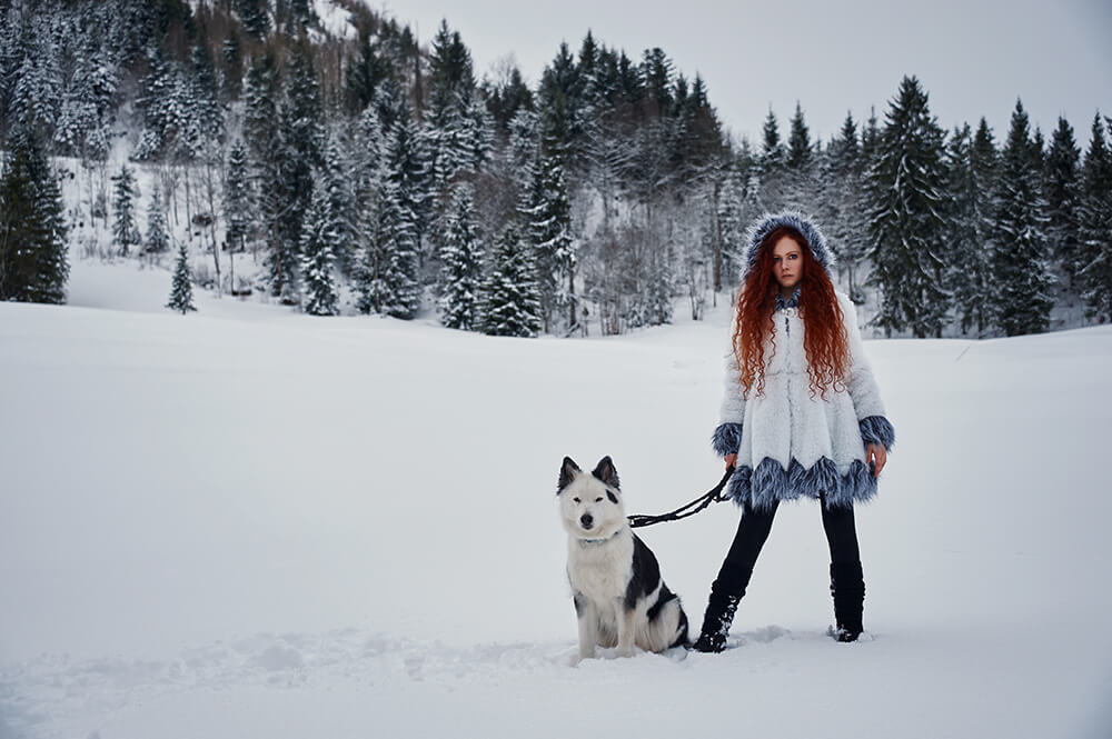 ursula schmitz, photography, portrait, destination photographer, switzerland, dogs, snow, winter wonderland, mountains