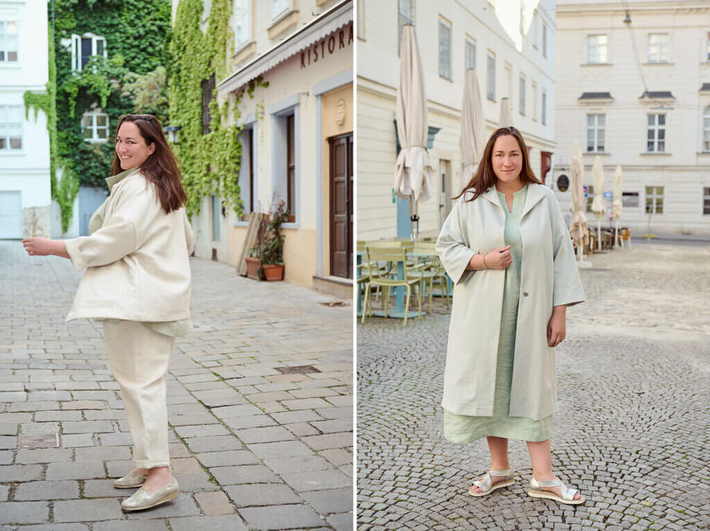 Curvy fashion shoot in Wien für Grand Style, Miriam Jezek.
